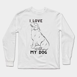 i love my dog Long Sleeve T-Shirt